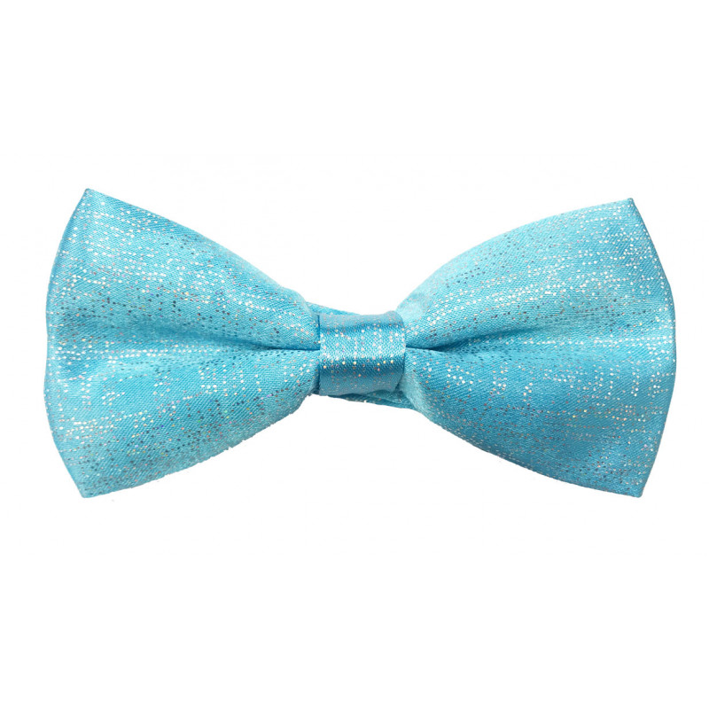 Noeud lurex turquoise